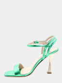 Sandales à talon- Vert