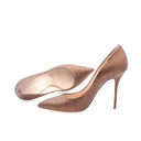 Escarpins en cuir craquelé - Bronze
