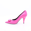 Escarpins en cuir à talon - Fuschia