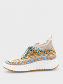Nama Sock Sneaker - Beige/Blauw