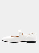 Leren ballerina's - Wit