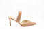  Escarpins en cuir beige JIMMY CHOO® Basil 75 avec bout pointu et talon aiguille de 7.5 cm.