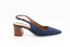 LODILOVE - Escarpin en nubuck - Bleu foncé