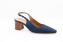 Escarpin en nubuck - Bleu foncé