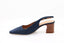 LODILOVE - Escarpin en nubuck - Bleu foncé