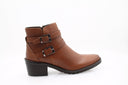 Bottines à talon carré moyen - Marron