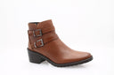 Bottines à talon carré moyen - Marron