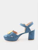 Deirdre Plateau Sandal - Blue
