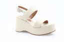 Sandales Plateforme en cuir - Ivoire