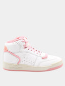 YVES SAINT LAURENT - SL80 Mid Top Sneaker - Blanche et Rose