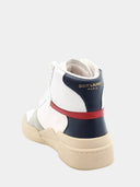 SL24 High-Top Sneaker - Off White/Blue